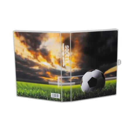Soccer Themed Trading Card Storage Case - Holds up to 200 Cards - Complete with 25 Pages - Mini Binder Soccer Themed Trading Card Storage Case - Holds up to 200 Cards - Complete with 25 Pages - Mini Binder - Image 3