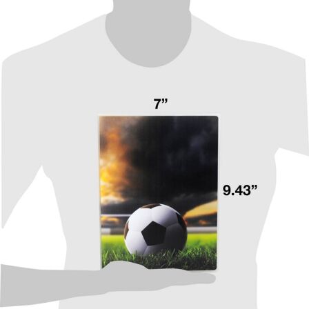 Soccer Themed Trading Card Storage Case - Holds up to 200 Cards - Complete with 25 Pages - Mini Binder Soccer Themed Trading Card Storage Case - Holds up to 200 Cards - Complete with 25 Pages - Mini Binder - Image 2