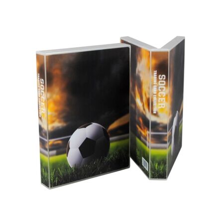 Soccer Themed Trading Card Storage Case - Holds up to 200 Cards - Complete with 25 Pages - Mini Binder Soccer Themed Trading Card Storage Case - Holds up to 200 Cards - Complete with 25 Pages - Mini Binder - Image 4