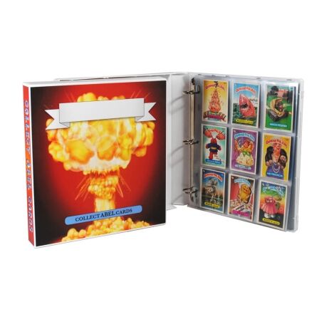 Garbage Pail Kids Trading Card Storage Kit - Includes 20 Card Pages and Metal Binder Rings Adam Bomb
