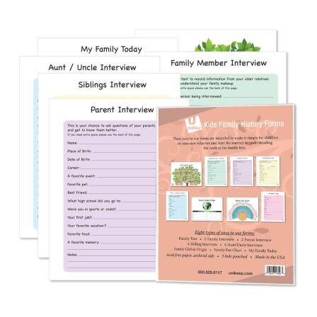 Kids Family History Starter Kit Kids Family History Starter Kit_Main Photo