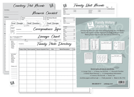 Family History Starter Kit Family Starter Kit