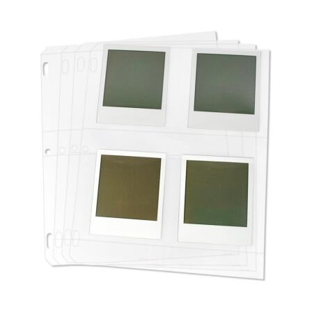 4 Pocket Card Sleeves Sized for Instant Film Photos, Polaroid and Fujifilm, Pack of 25 4 Pocket Card Sleeves Sized for Instant Film Photos, Polaroid and Fujifilm, Pack of 25 - Image 5