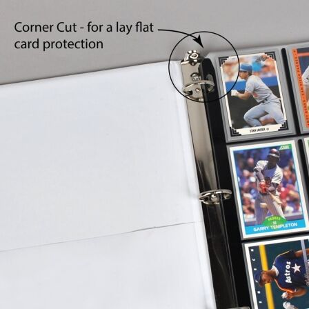 Black Framed Platinum 9 Pocket Card Sleeves - Holds 2.5 x 3.5 Inch Cards - Archival Safe - Pack of 100 9 Pocket Trading Card Page Protector