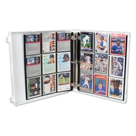 Black Framed Platinum 9 Pocket Card Sleeves - Holds 2.5 x 3.5 Inch Cards - Archival Safe - Pack of 100 trading card sleeves colored edges