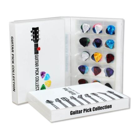 guitar pick storage, guitar pick case, guitar pick binder;