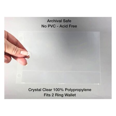 Currency Page Protector - Holds 3" x 6" Inserts - Pack of 20 - Fits Mini Binder Currency Page Protector - Holds 3" x 6" Inserts - Pack of 20 - Fits Mini Binder - Image 6