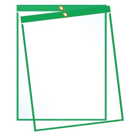 Work Order Sleeves - 9 x 12 Clear - Pack of 30 Job Ticket Holders - 9 x 12 Clear