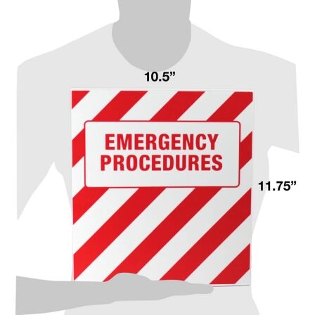 Emergency Procedures Binder with Metal Rings, Made in the USA. Emergency Procedures Binder with Metal Rings, Made in the USA. - Image 2