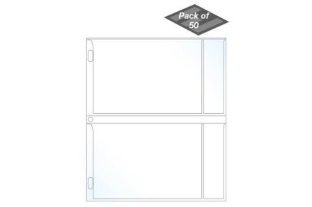 5x7 photo sleeves for 3 ring binder,<br> Holds 5x7 inch Photos - Pack of 50 5×7-photo-sleeves