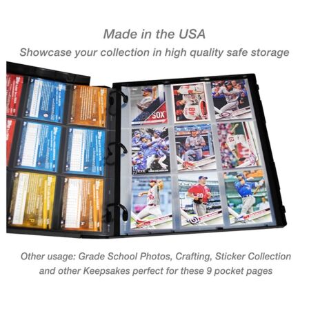 9 Pocket Trading Card Pages<br>- Pack of 100 9 Pocket Trading Card Pages<br>- Pack of 100 - Image 5