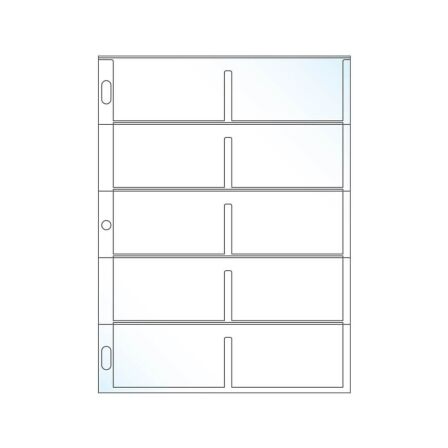 Business Card Sleeves for Binder<br> - Pack of 50 business card organizer binder