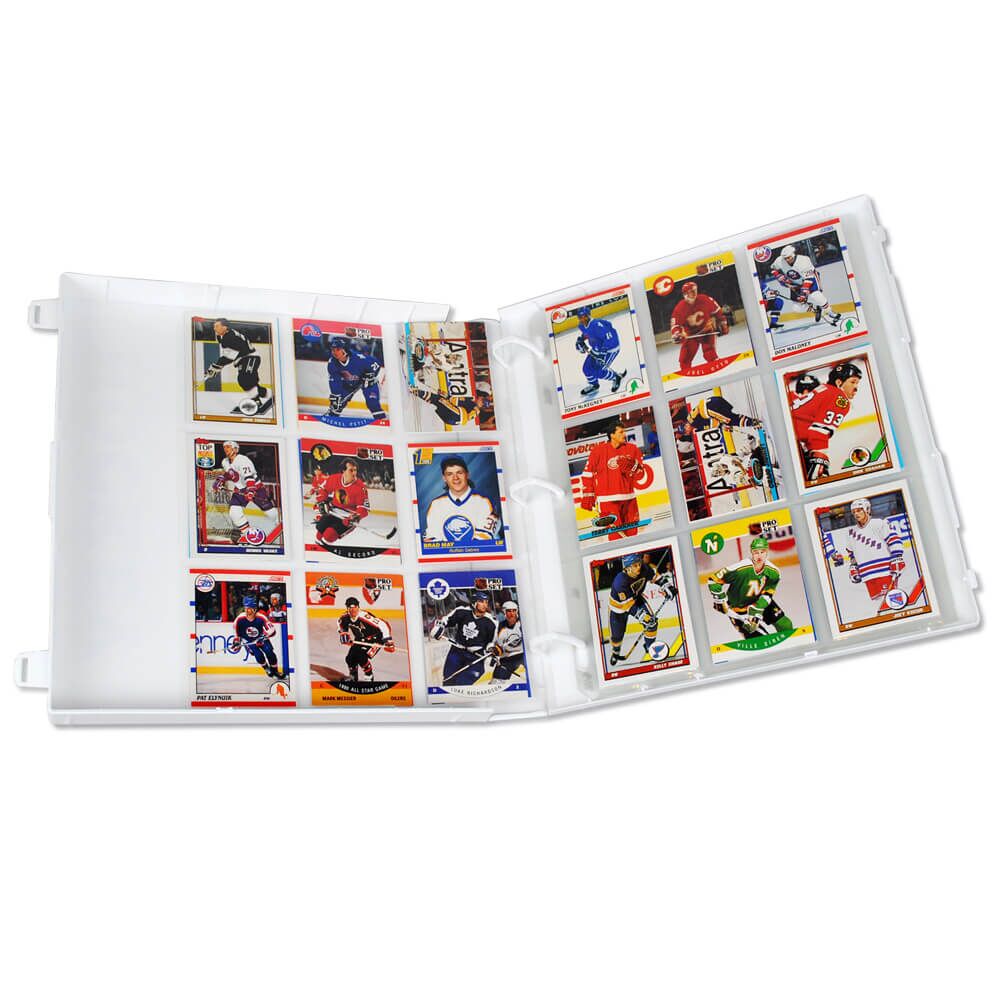 collecting card binder LYNX Faux-Leather Trading Card Binder Red