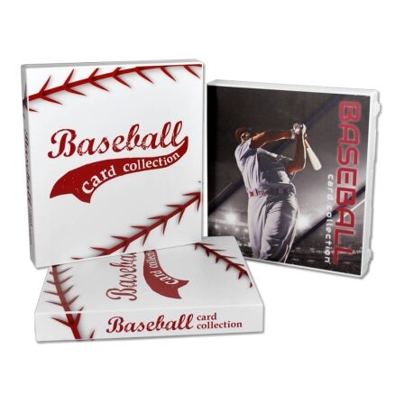 XL Baseball Trading Card Storage Kit - Includes 20 Card Pages and Metal Binder Rings baseball card album