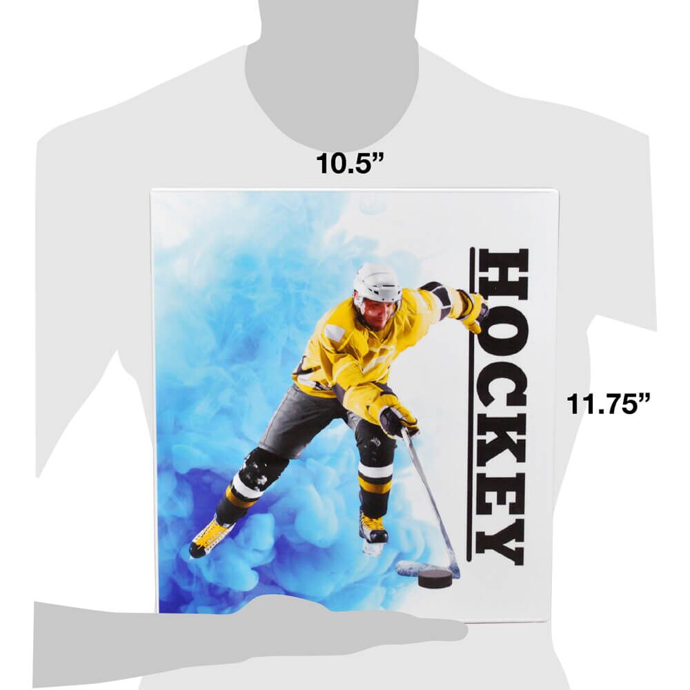 XL Hockey Themed Trading Card Storage Kit - Metal Rings XL Hockey Themed Trading Card Storage Kit - Metal Rings - Image 2