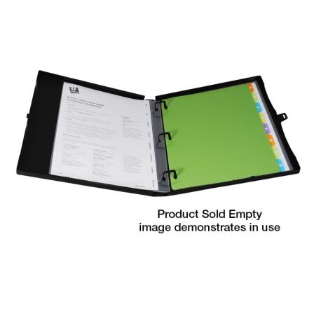3-Ring Binder Case With 1.0 Inch Spine - Without Clear Overlay - Made in the USA UniKeep® Clear View Binders 1" inch, 3 Ring, 3 Pack