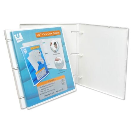 0.5 Inch 3-Ring View Binder With Clear Overlay - Made in USA 0.5 Inch 3-Ring View Binder With Clear Overlay - Made in USA - Image 14