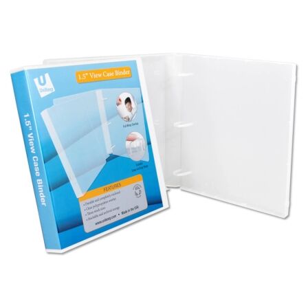 1.5-Inch 3-Ring View Binder - Fully Enclosed Case - Made in USA 1.5-Inch 3-Ring View Binder - Fully Enclosed Case - Made in USA - Image 8
