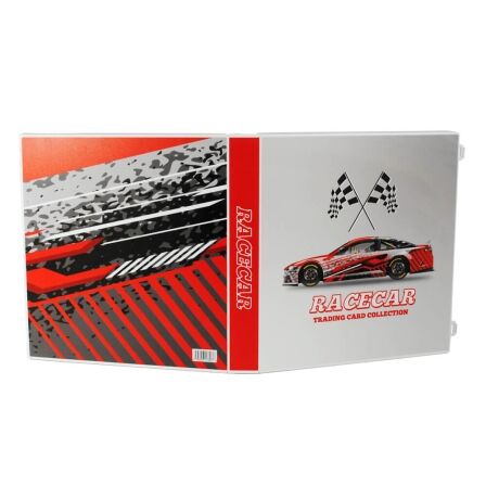 NASCAR Themed Trading Cards Storage Kit - Includes 20 Card Pages and Metal Binder Rings NASCAR Themed Trading Cards Storage Kit - Includes 20 Card Pages and Metal Binder Rings - Image 3