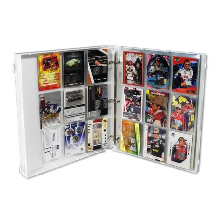 NASCAR Themed Trading Cards Storage Kit - Includes 20 Card Pages and Metal Binder Rings NASCAR Themed Trading Cards Storage Kit - Includes 20 Card Pages and Metal Binder Rings - Image 4