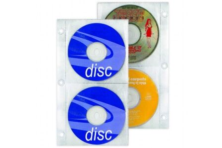 4 Disc Half Binder CD/DVD page - Pack of 50 4 Disc Half Binder CD/DVD page - Pack of 50 - Image 2