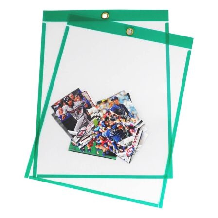 Work Order Sleeves - 9 x 12 Clear - Pack of 30 Job Ticket Holders - 9 x 12 Clear
