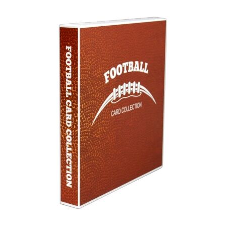 XL Capacity Football Card Storage Kit - Includes 20 Card Pages and Metal Binder Rings football card binder