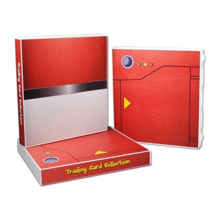 Pokedex Binder Card Storage Kit - Includes 20 Card Pages and Metal Binder Rings Two Pokedex Binders on display