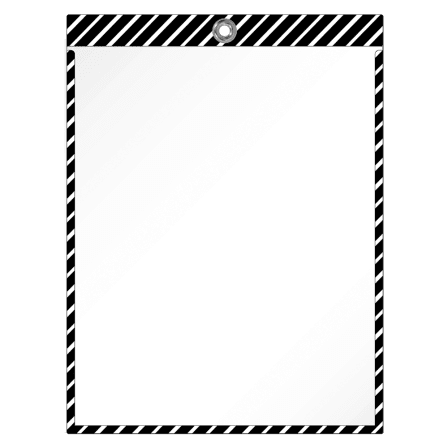 Color Striped Job Ticket Holders - Pack of 30 Job Ticket Holders