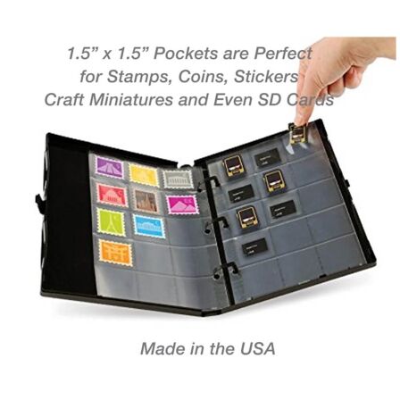 15 Pocket Stamp/Coin Page Protector - Holds 1.5″ x 1.5″ Inserts - 20 Pack - Fits Mini Binder 15 Pocket Stamp/Coin Page Protector - Holds 1.5″ x 1.5″ Inserts - 20 Pack - Fits Mini Binder - Image 4