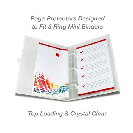 Page Protector - Holds 5" x 8.5" Sheets - Pack of 100 - Fits UniKeep Mini Binder Page Protector - Holds 5" x 8.5" Sheets - Pack of 100 - Fits UniKeep Mini Binder - Image 6