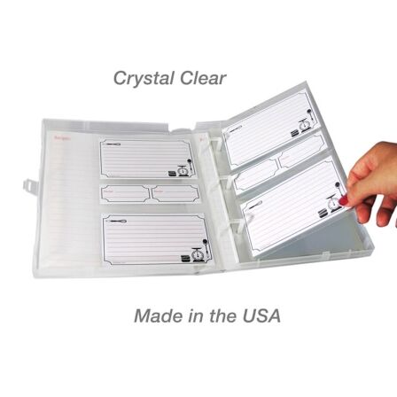 2 Pocket Recipe Card/Photo Page Protector - Holds 3"x5" Sheets - 50 Pack - Fits Mini Binder 2 Pocket Recipe Card/Photo Page Protector - Holds 3"x5" Sheets - 50 Pack - Fits Mini Binder - Image 4