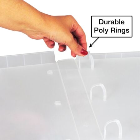 1.5 Inch Clear View 3-Ring Binder - Case Enclosed - 3 Pack - Made in USA. 1.5 Inch Clear View 3-Ring Binder - Case Enclosed - 3 Pack - Made in USA. - Image 12