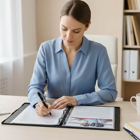 0.5 Inch Clear View 3-Ring Binder - Case Enclosed - 3 Pack - Made in USA. 0.5 Inch Clear View 3-Ring Binder - Case Enclosed - 3 Pack - Made in USA. - Image 2