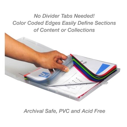 Sheet Protectors Primary Color-Coded Edges 8.5" x 11"<br>- Pack of 100 Sheet Protectors Primary Color-Coded Edges 8.5" x 11"<br>- Pack of 100 - Image 7