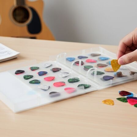 Guitar Pick Organizer - Mini Binder Guitar Picks Page Protector