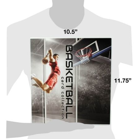Basketball Card Binder<br>- Holds 180 Cards<br>- Complete with 10 pages basketball card binder