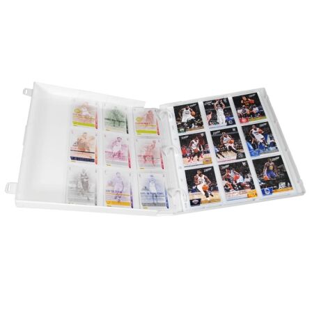 Basketball Card Binder<br>- Holds 180 Cards<br>- Complete with 10 pages basketball card binder