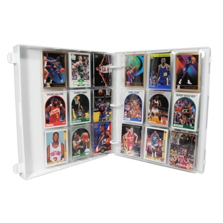 Basketball Card Binder<br>- Holds 180 Cards<br>- Complete with 10 pages basketball card binder