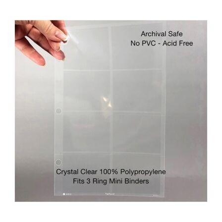 8 Pocket Movie Ticket Stub/Postage Stamp Page Protector - Holds 2.2″ x 2.5″ Inserts - 20 Pack - Fits Mini Binder 8 Pocket Movie Ticket Stub/Postage Stamp Page Protector - Holds 2.2″ x 2.5″ Inserts - 20 Pack - Fits Mini Binder - Image 5