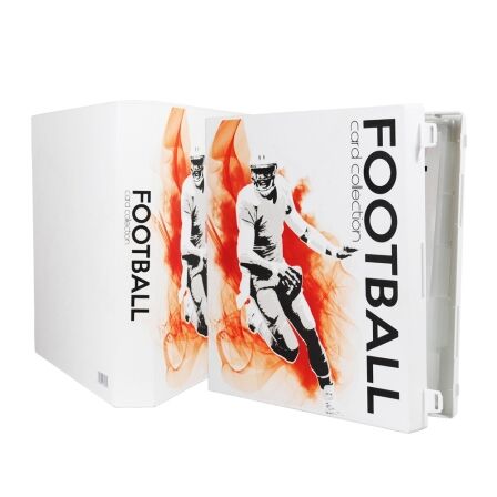 Football Card Binder With Sleeves<br>- Holds 180 Cards<br>- Complete With 10 Pages football card holder