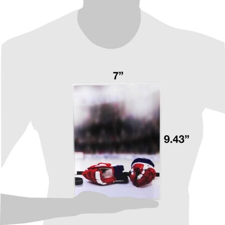 Hockey Themed Trading Card Storage Case - Holds up to 200 Cards - Complete with 25 Pages - Mini Binder Hockey Themed Trading Card Storage Case - Holds up to 200 Cards - Complete with 25 Pages - Mini Binder - Image 2