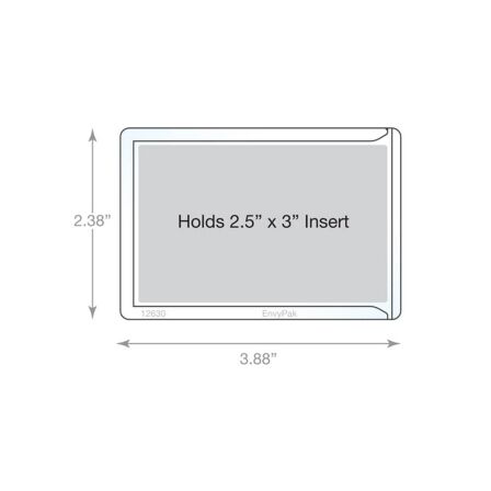 Adhesive Business Card Pocket - Box of 120 Adhesive Business Card Pocket - Box of 120 - Image 2