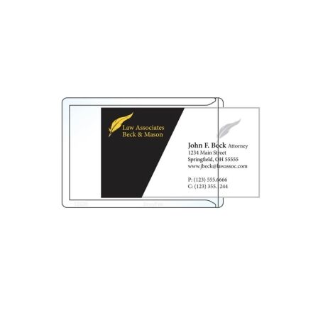 Adhesive Business Card Pocket - Box of 120 Adhesive Business Card Pocket - Box of 120 - Image 4
