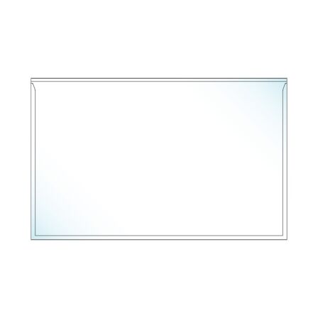 Adhesive Half Page Horizontal Pocket - Pack of 500 adhesive-pocket-for-planner-half-page