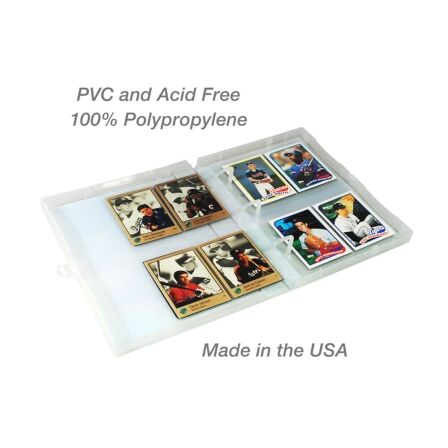 4 Pocket Card Protector - Holds 3.5" x 2.5" Cards/Photos - 20 Pack - Fits Mini Binder 4 Pocket Card Protector - Holds 3.5" x 2.5" Cards/Photos - 20 Pack - Fits Mini Binder - Image 5