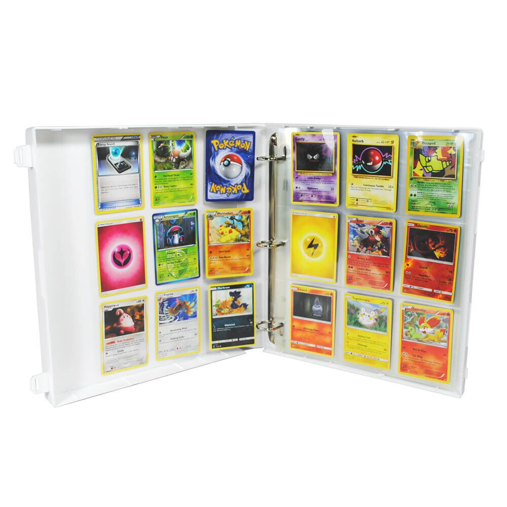 pokemon cards storage Vaupan 400 Carrying Card Binder Holder for Cards, Trading Collector Album Holder Book Folder, Baseball Card Sleeves with 50 capacity solution Pokemon Card Game Long card