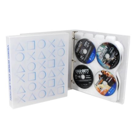 High-Capacity PS5 Game Case, Holds 80 Video Games - Metal Rings ps4 game case holder