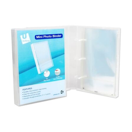 Photo Binder - Capacity of 80 5x7 photos - Mini Binder Photo Binder
