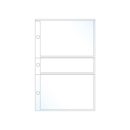 3x5 Card Sleeves - 2 Pocket Recipe Card/Photo Page - Pack of 20 - Fits Mini Binder photo-page-protector-3x5